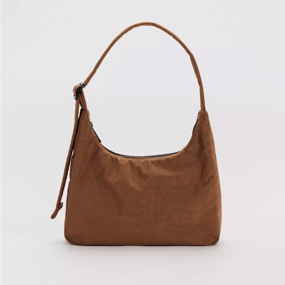 NWT BAGGU Mini Nylon Shoulder Bag - Brown